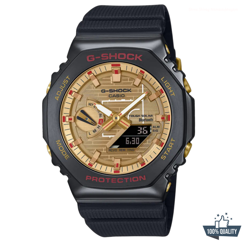 YR-211101 New Black Golden Watch.